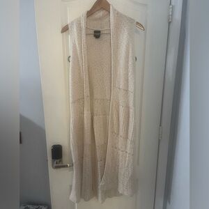 Daytrip Cream Open-Front Cardigan